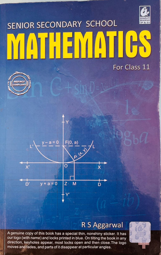 Mathematics Book Class 11 by R S Aggarwal
